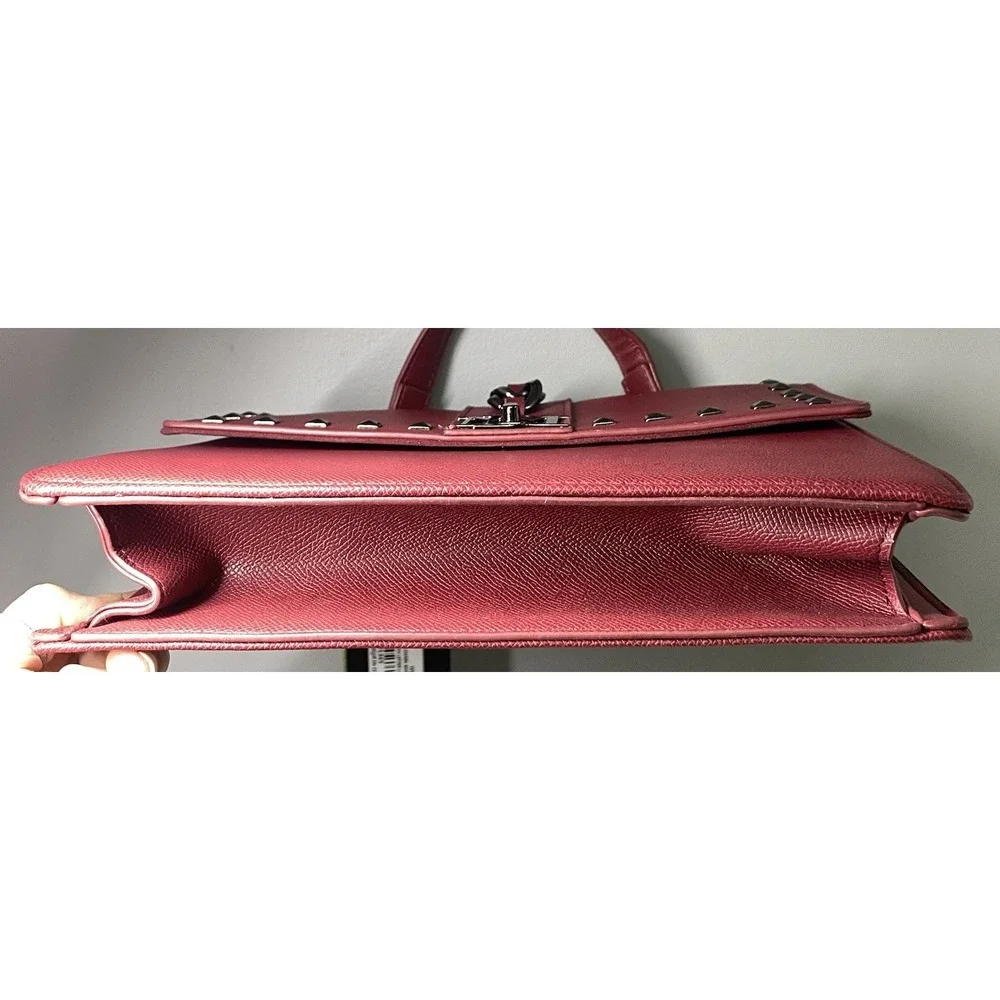Badgley Mischka‎ Women's Vegan Leather Crossbody Burgundy Purse MSRP $179 NWT